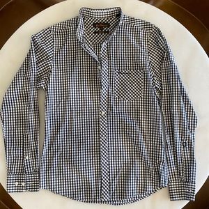 Ben Sherman Men’s Long Sleeve Gingham Button Down